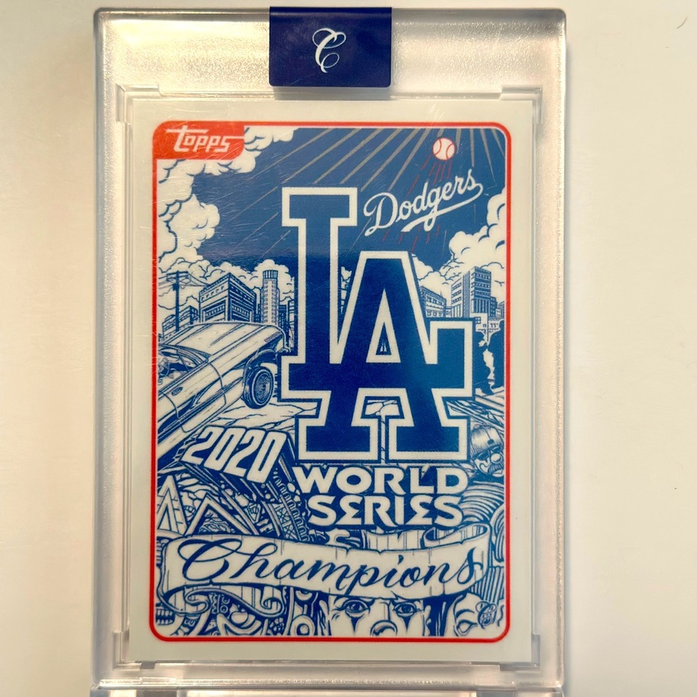 Topps Project 2020 Artist Mister Cartoon Los Angeles Dodgers World Series Champs